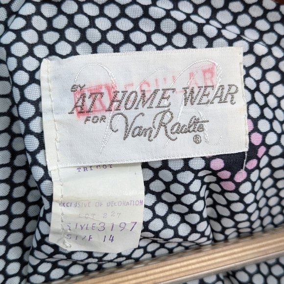 Vintage Van Raalte 70s Tiered Midi Print Dress 14 - Picture 12 of 13